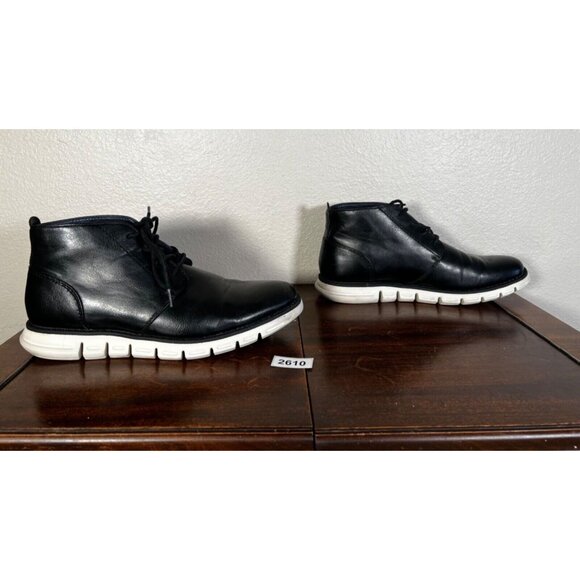 Nine West Hardey Men’s Chukka Boot Sz 9.5 Black Boots Colorblock Eur 42-43 - Picture 2 of 9